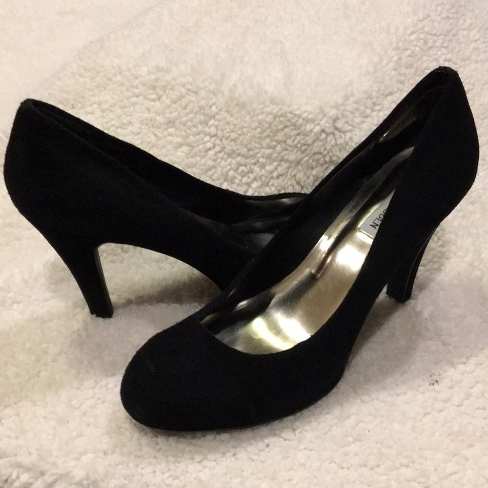 Black Suede Steve Madden heels